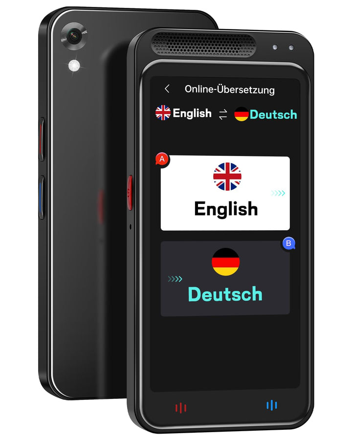 Sprachübersetzer Gerät, 139 Sprachen Übersetzungsgerät, Echtzeit-Übersetzung, WLAN/Hotspot/Offline-M
