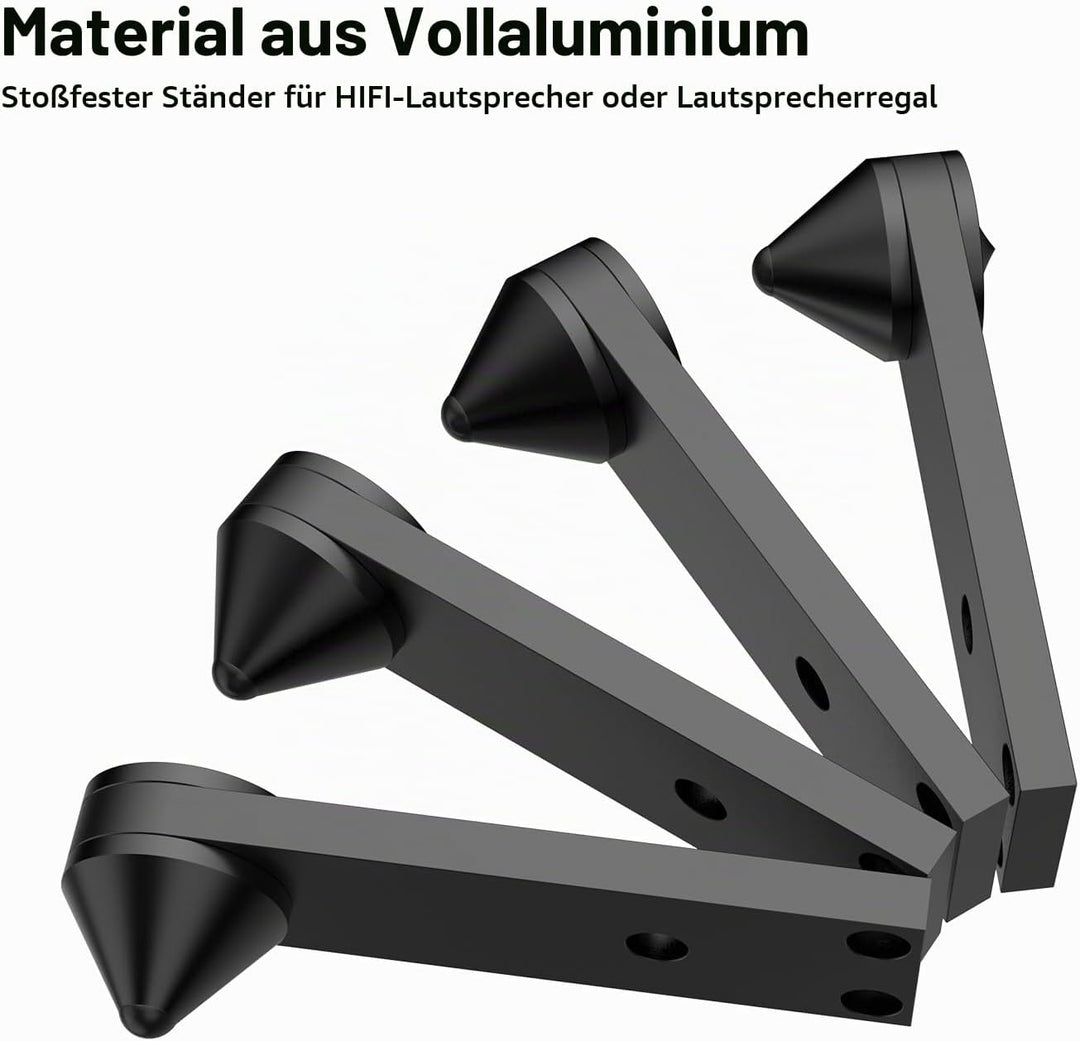 4 Stücke Lautsprecher Spikes Aluminium Spike Absorber Isolation Lautsprecher Spike Ständer,Stossfest