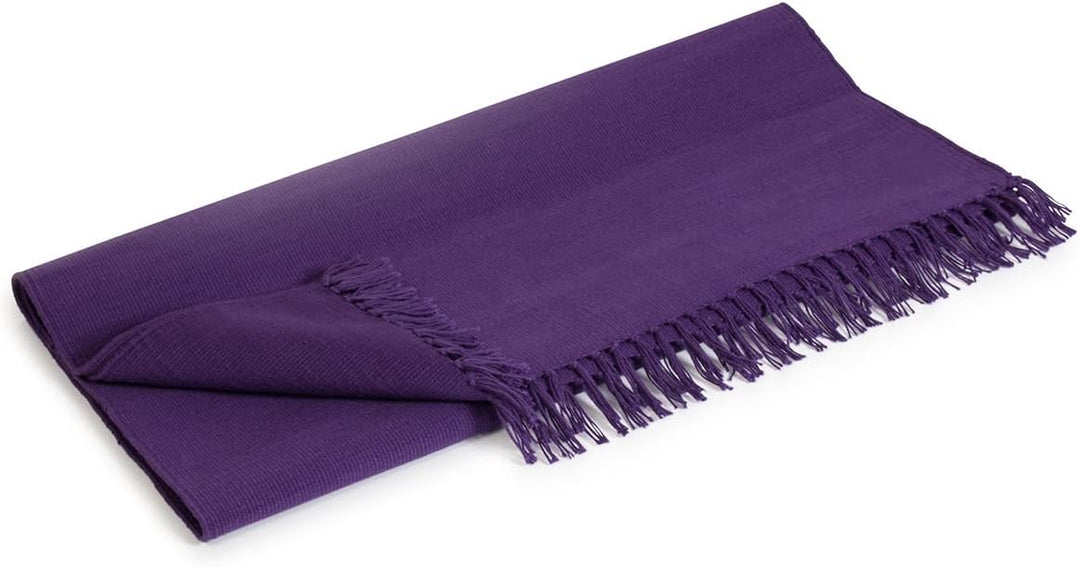 Yoga Studio Bio Yogamatte Teppich - 196cm x 70cm Yoga Teppich mit Quasten Baumwolle Yoga Teppich für