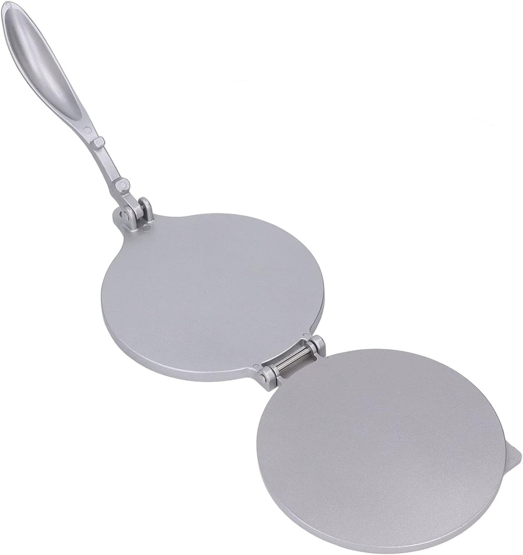 Tortilla-Presse, Roti-Presswerkzeug, 20 Cm, Aluminiumlegierung mit Gebogenem Griff, Geeignet für die