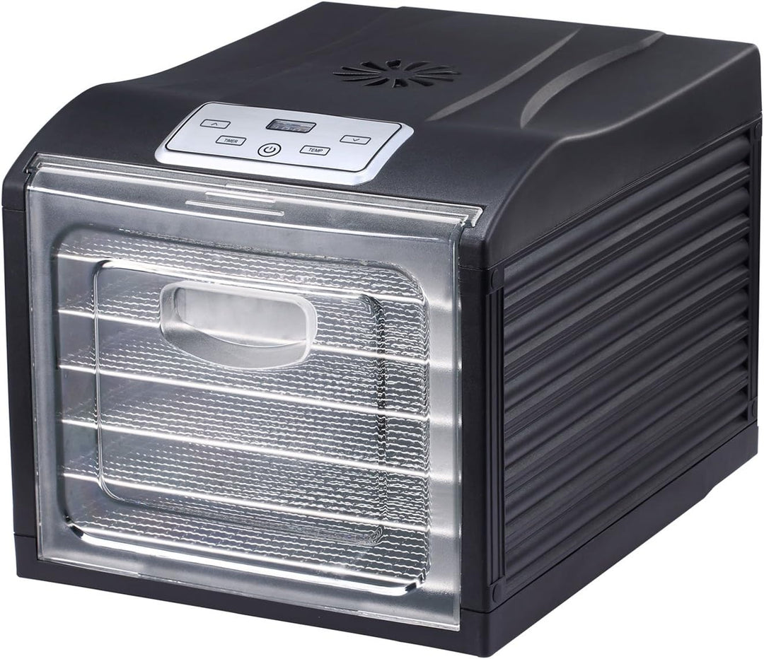 BioChef Arizona Sol Dörrautomat/Dörrgerät mit 6 Einschüben aus Edelstahl PLUS Digitaler Timer + Ther