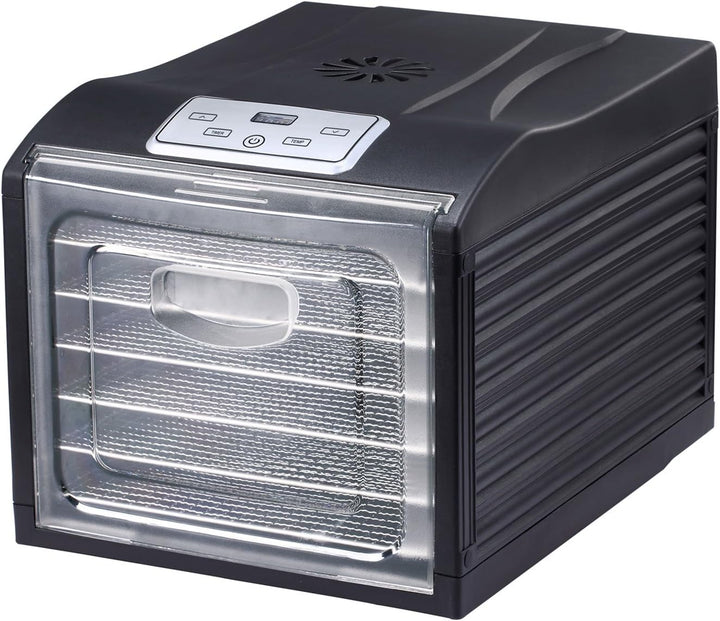 BioChef Arizona Sol Dörrautomat/Dörrgerät mit 6 Einschüben aus Edelstahl PLUS Digitaler Timer + Ther