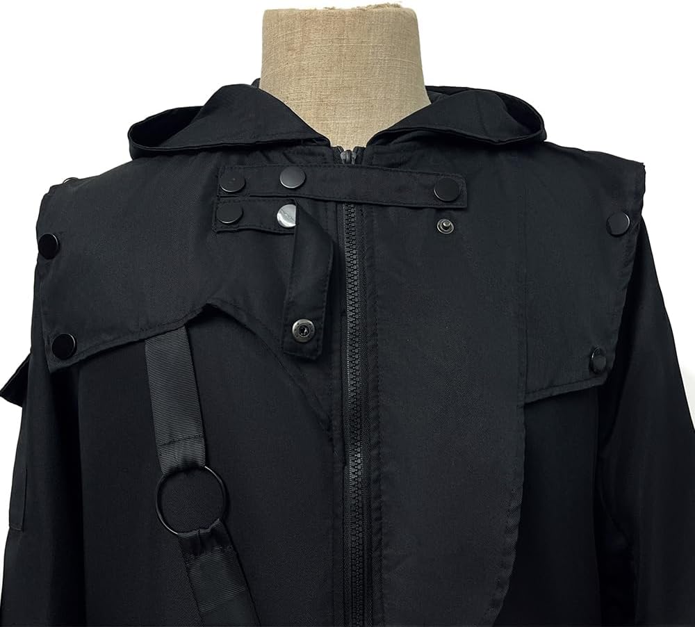 Feynman Herren Vintage Frack Steampunk Gothic Jacke Viktorianischen Retro Mittellang Mantel Punk Jac