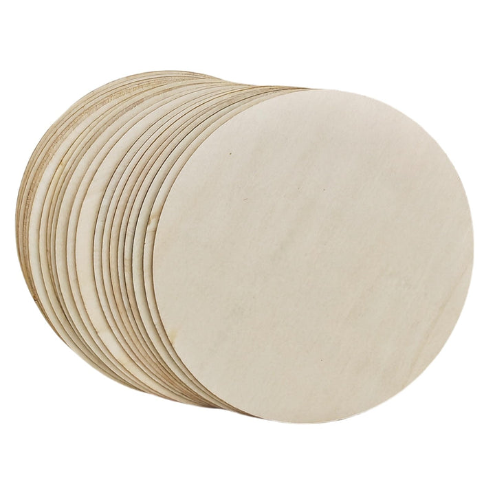 Runde Holzscheiben, 20 cm, unlackiert, zum Basteln, Malen, Heimdekoration, 20 Stück, 20 cm