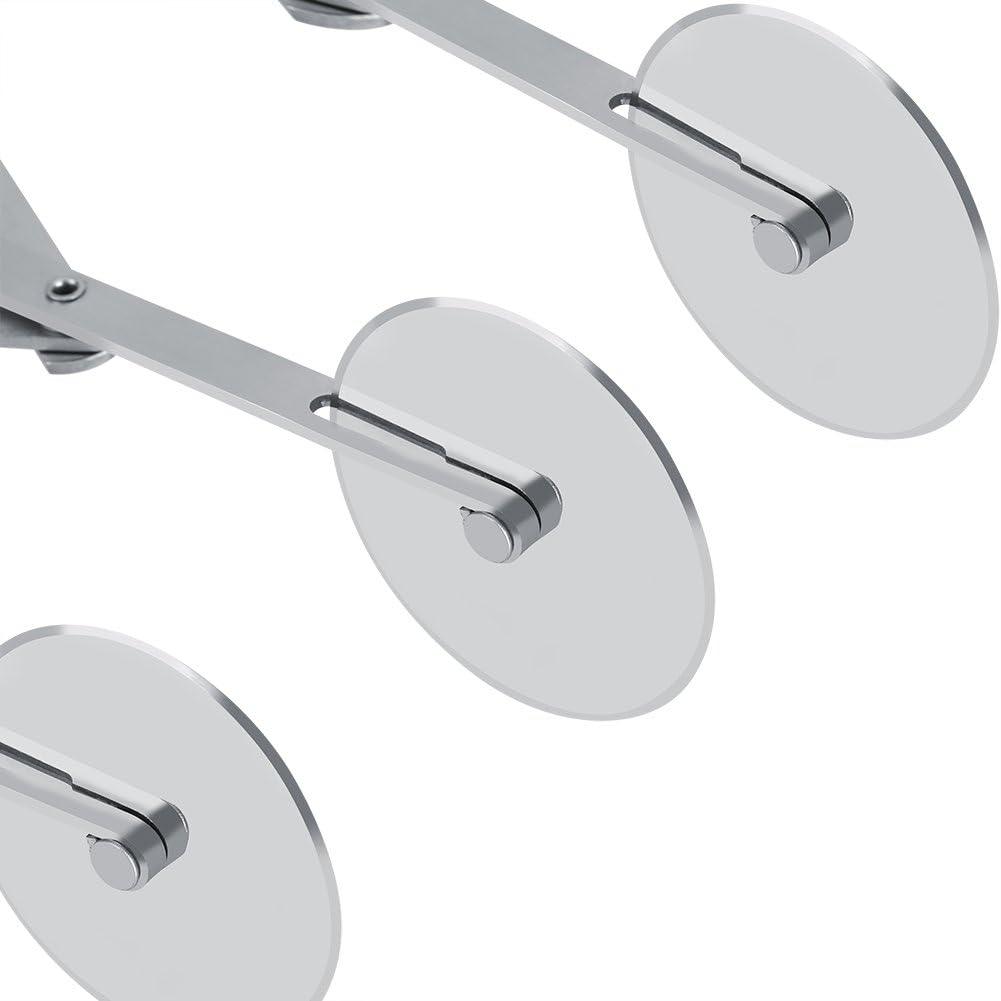 Haofy Teigschneider Pizzaschneider Edelstahl Teig Teiler 5 Rädchen Justierbar Cutter Rollenwerkzeuge