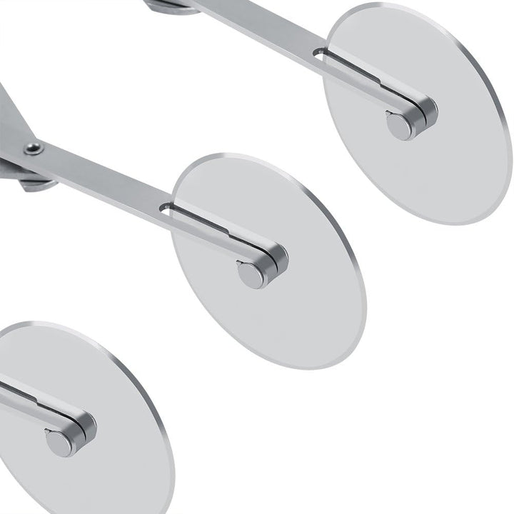 Haofy Teigschneider Pizzaschneider Edelstahl Teig Teiler 5 Rädchen Justierbar Cutter Rollenwerkzeuge