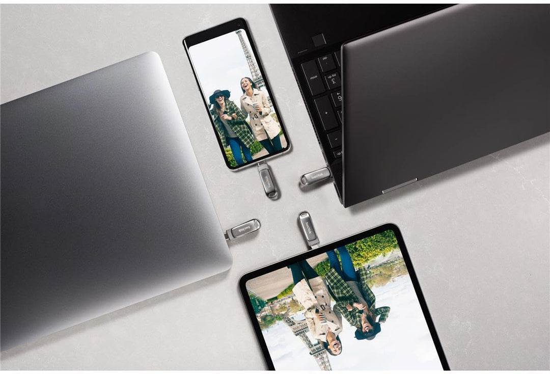 SanDisk Ultra Luxe USB-Type-C-Laufwerk 256 GB (USB-Type-C-Flash-Laufwerk, USB-3.2-Gen-1, Metalldesig