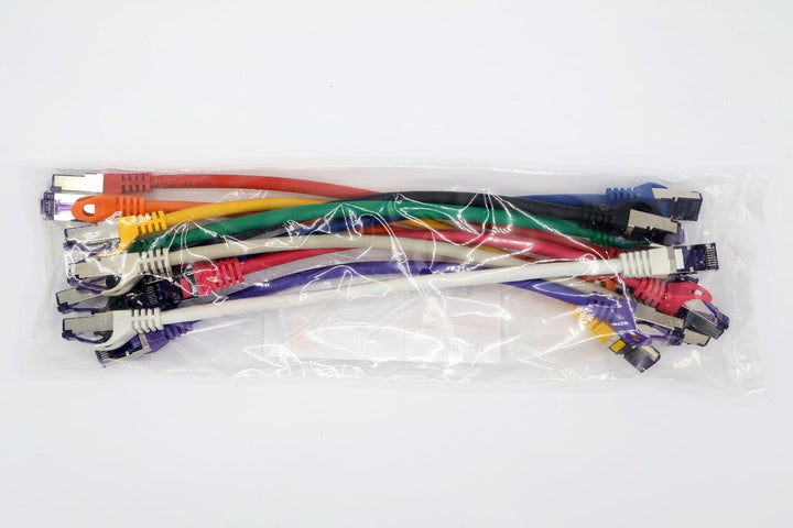 1aTTack.de 10x 0.25 M CAT7 Netzwerkkabel - 10 Gigabit - RJ45 Patchkabel Ethernet Kabel (SFTP PIMF LS