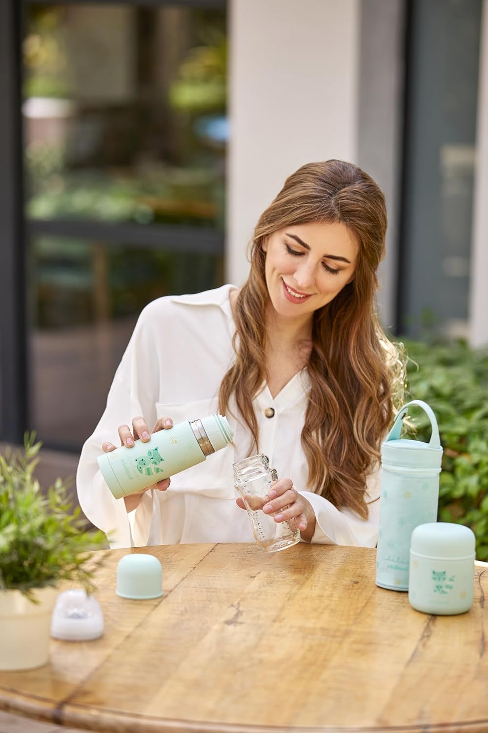 Miniland – 280 ml Edelstahl-Thermoskanne für Babynahrung, hermetische Versiegelung und doppelwandige