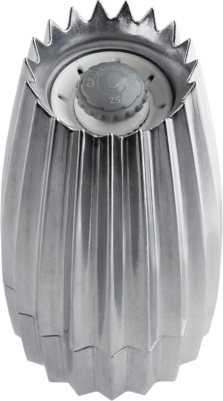 Alessi Grind Wal03 - Graspfeffer und Designgewürze, in Gussaluminium, Poliert, 7,50 x 7,50 x 14,20 c