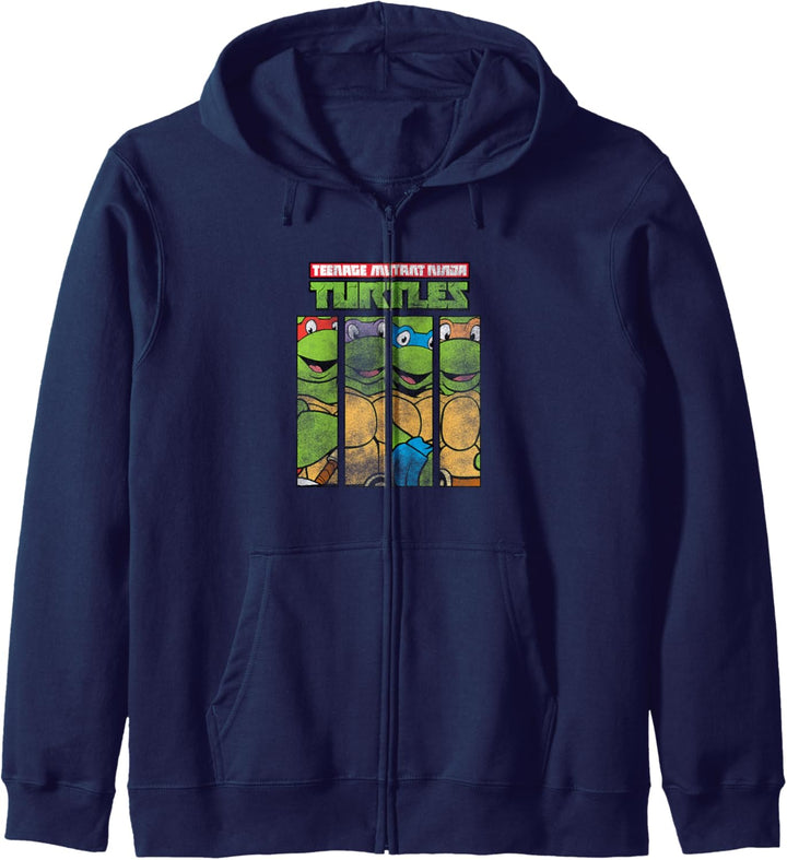 Teenage Mutant Ninja Turtles Gesicht Grid Kapuzenjacke