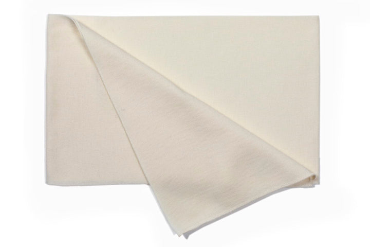 Leuchtfeuer Schal Kiel 100% Merinowolle, Made in Germany ca. 28 x 180 cm（marine） Weiss, Weiss