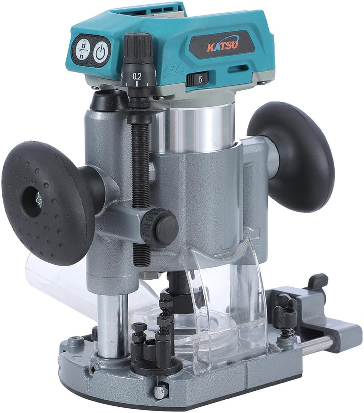 KATSU FIT-BAT 18V Brushless Akku-Oberfräse Holzfräse Kantenfräse Laminiergerät Tischlerwerkzeuge mit