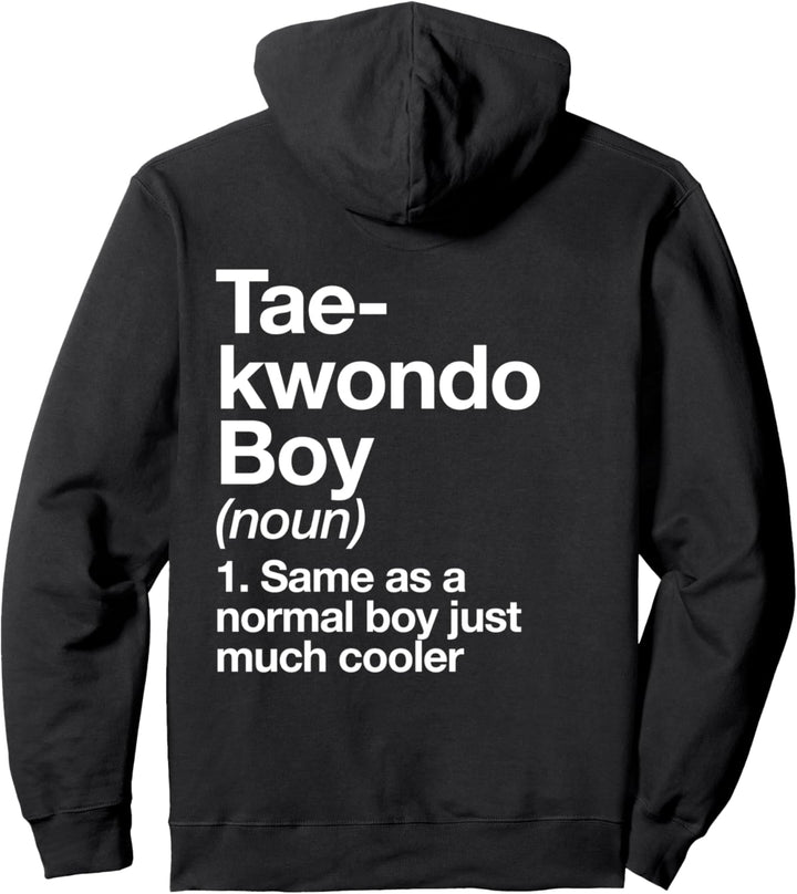 Taekwondo Boy Definition Lustiger Kampfsportsport Pullover Hoodie