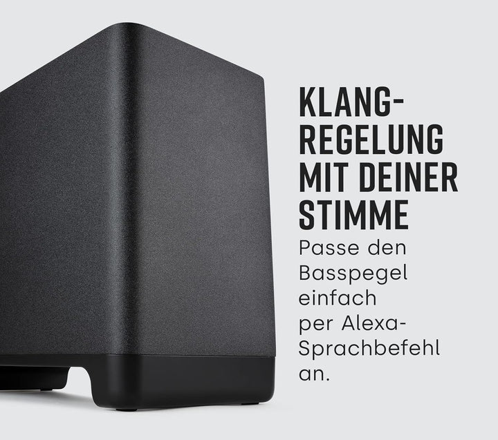 Polk Audio React Sub, kabelloser Subwoofer für die Polk React Soundbar, React Soundbar