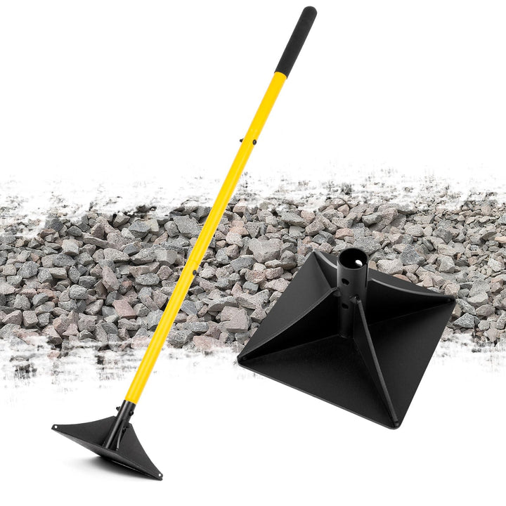 Stahlstampfer 25,5 x 25,5 cm, Schwerlast-Handwerkzeug zum Verdichten, Ideal für das Nivellieren von