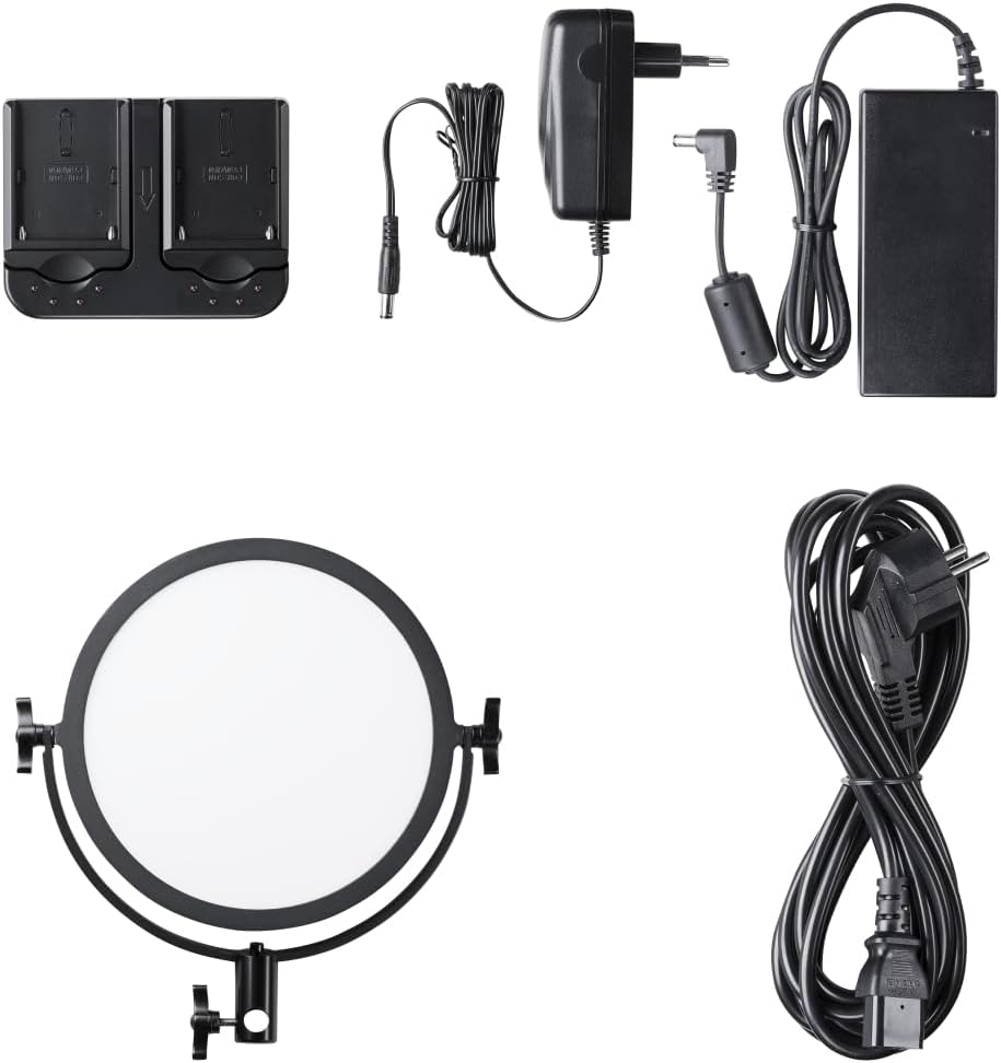 Walimex Pro Soft LED 300 Round Bi-Color, schwarz