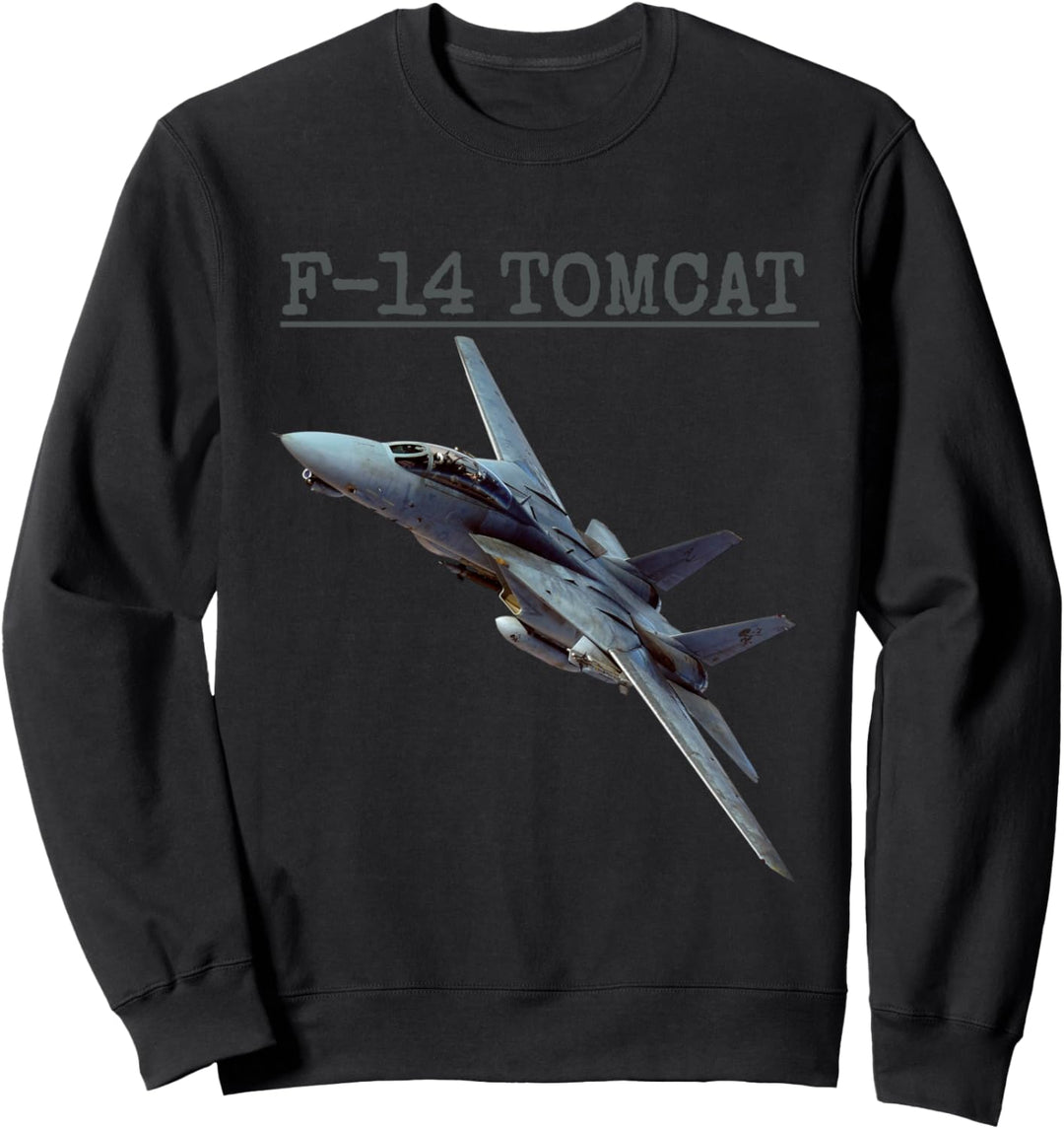 Fun American Naval Aviation „F-14 Tomcat“ Tee in Aktion. Sweatshirt