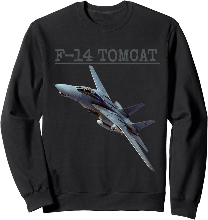 Fun American Naval Aviation „F-14 Tomcat“ Tee in Aktion. Sweatshirt