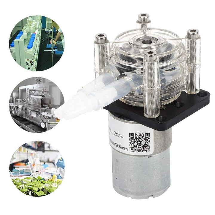 Oumefar Schlauchpumpe Drei Rollen Grosse Durchflussdosierpumpe Getriebemotorlabor Aquarium Tropfdosi