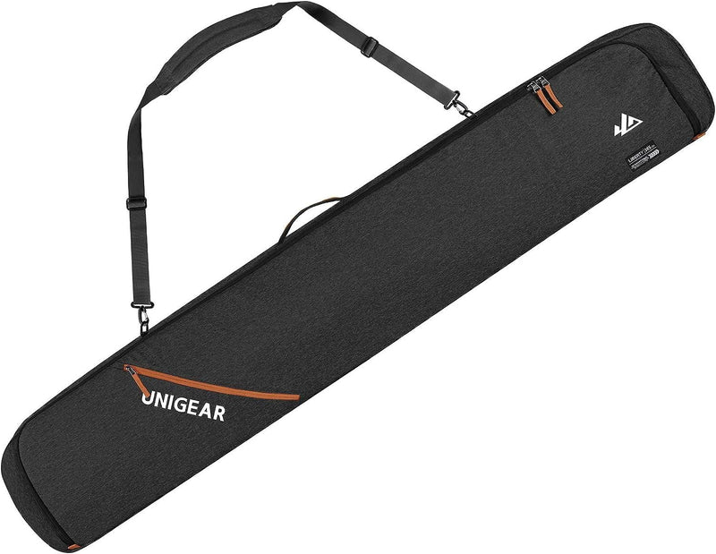 Unigear Skitasche Doppelt gepolstert, Snowboardtasche, Langlauf-Ski-Tasche für 1 – 2 Paar Ski 165/17