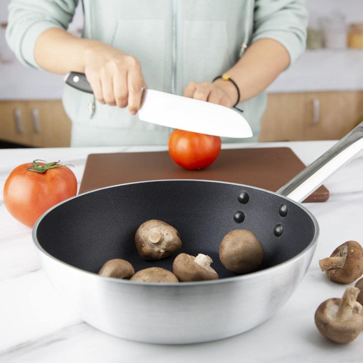 Vogue Antihaft Induktion Sauteuse 24cm, Silber 240mm, 240mm