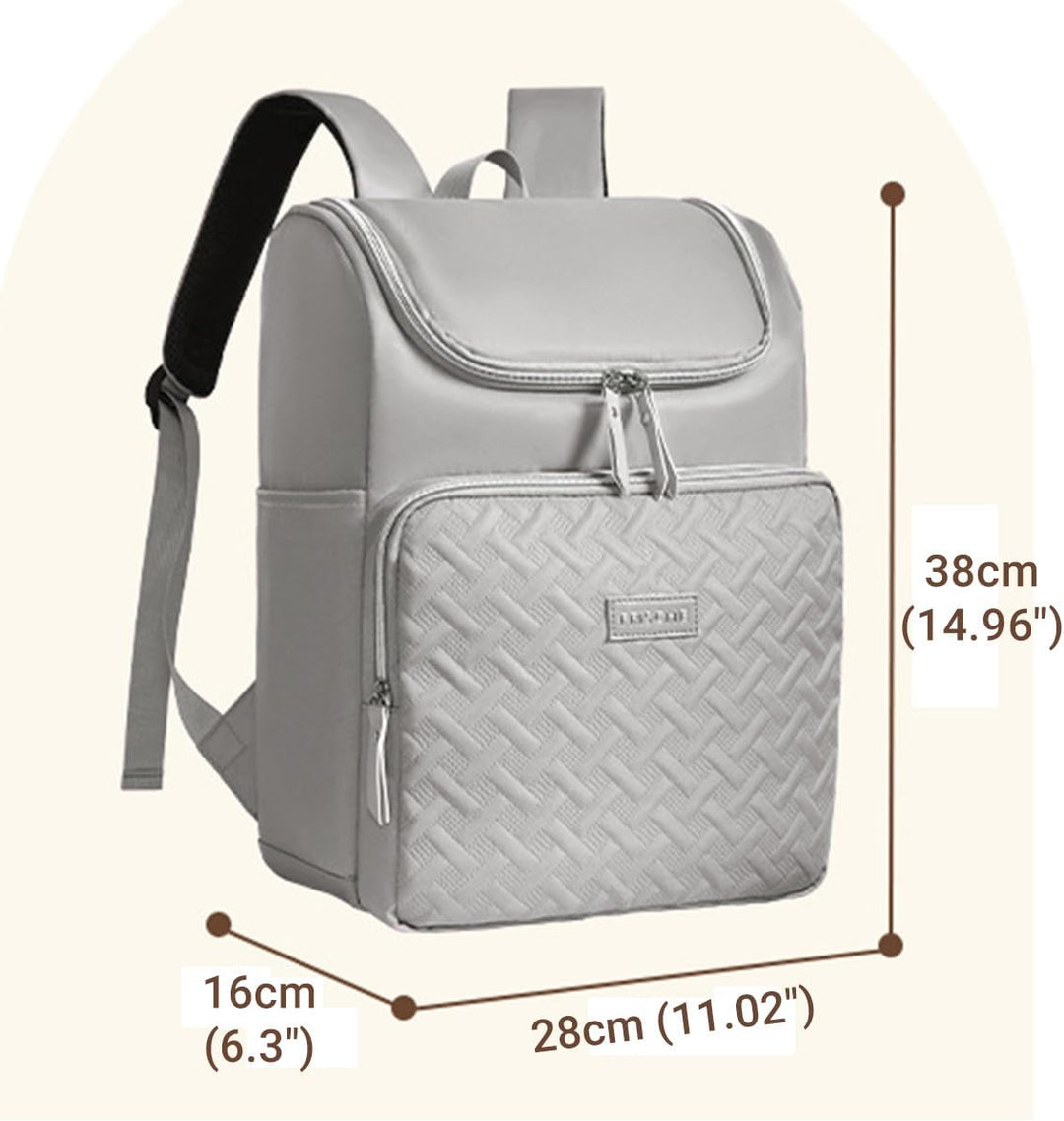 18L Picknickrucksack Kühltasche Kühlrucksack Thermo Rucksack Isoliert Cooler Bag Isoliertasche Grau,
