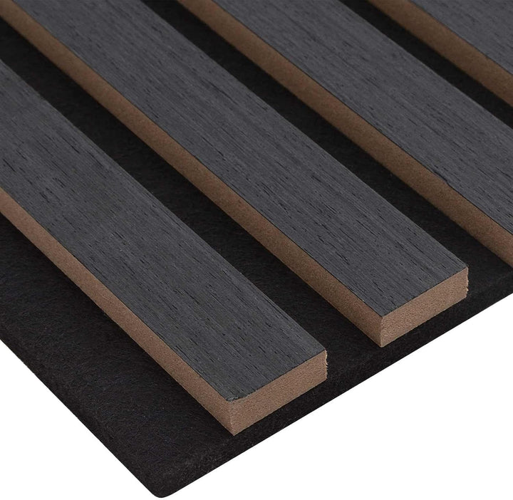 Wandpaneele 2 Stück Anthrazit 60,5 x 60 cm, Holzwerkstoff mit Eichenfurnier, schallabsorbierende rec