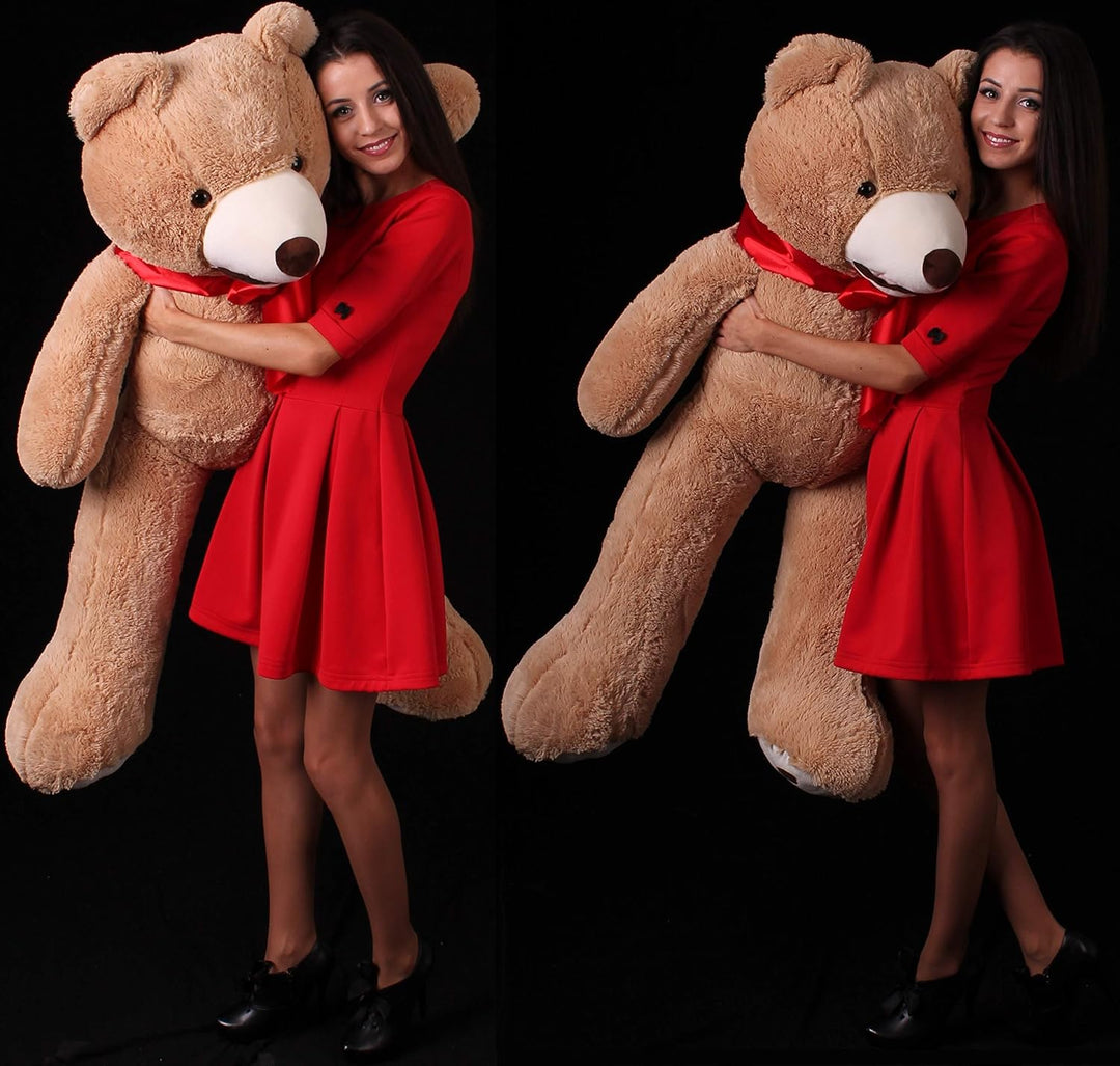 Riesiger Teddybär 130 cm – Teddy Bear 51 Zoll – Kinder Spielzeug Teddybär Braun – grosser Plüschbär