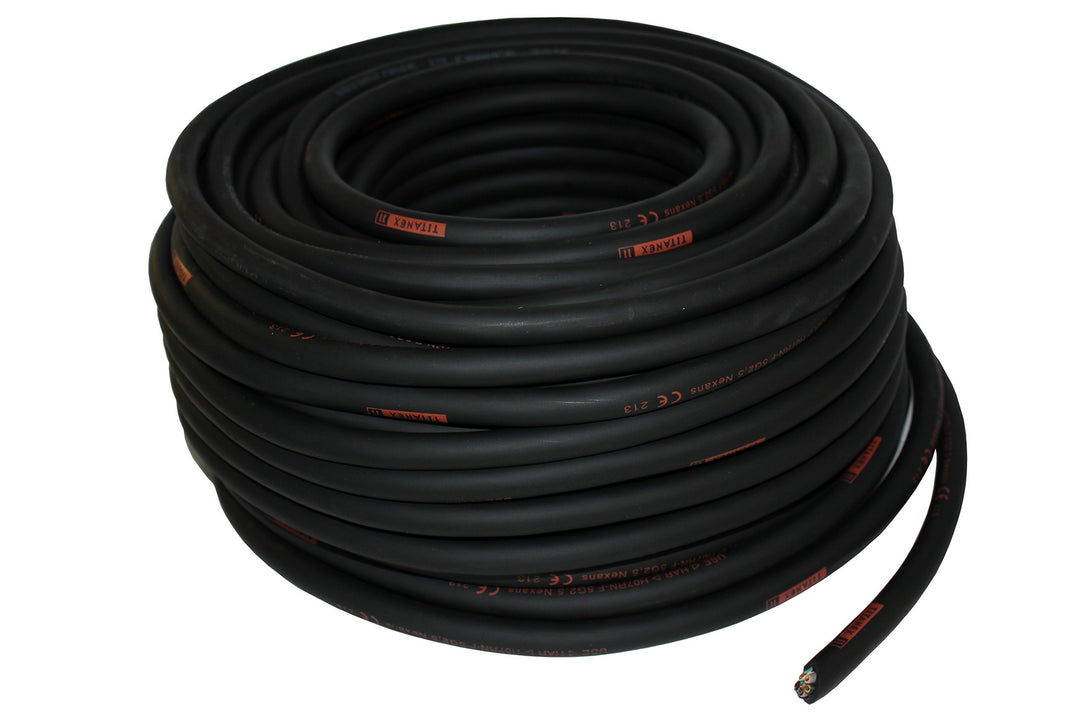 TITANEX Kabel H07RN-F 5x2,5 mm² (5G2,5) Baustellenkabel, Industriekabel geeignet für den Aussenberei