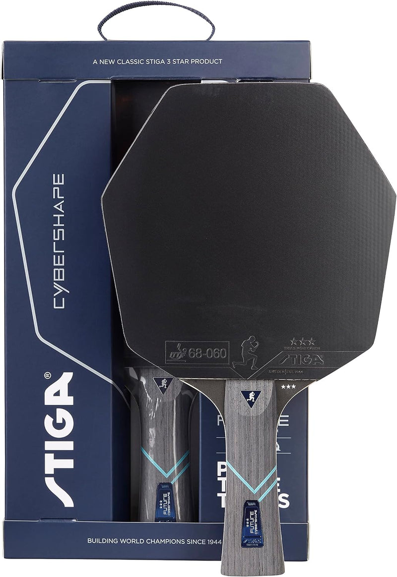 STIGA Tischtennisschläger Cybershape Future, Revolutionärer 3-Sterne-Tischtennisschläger mit Sechsec