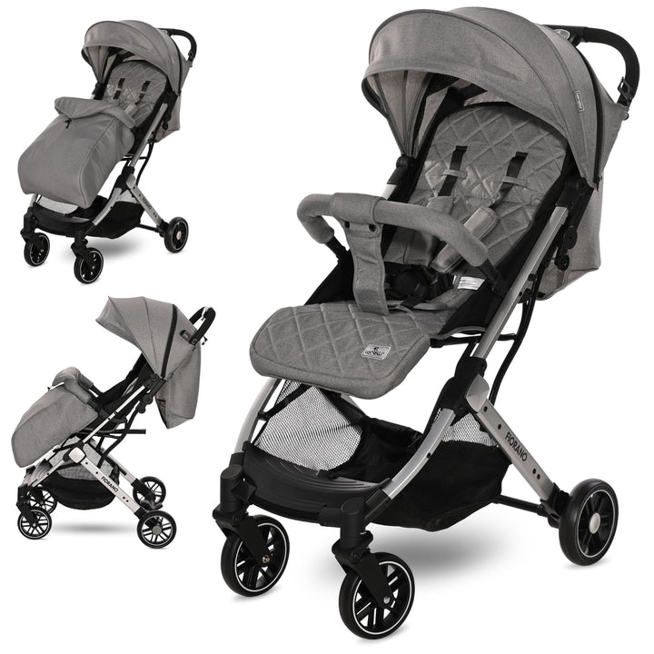 Lorelli Kinderwagen Fiorano, Reisebuggy, Baby Buggy klein zusammenklappbar, leicht, nur 7,5 kg, komp