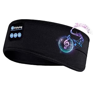 Schlafkopfhörer Bluetooth Stirnband Kabellose Schlaf Kopfhörer Schlafmaske für Seitenschläfer HD Ste