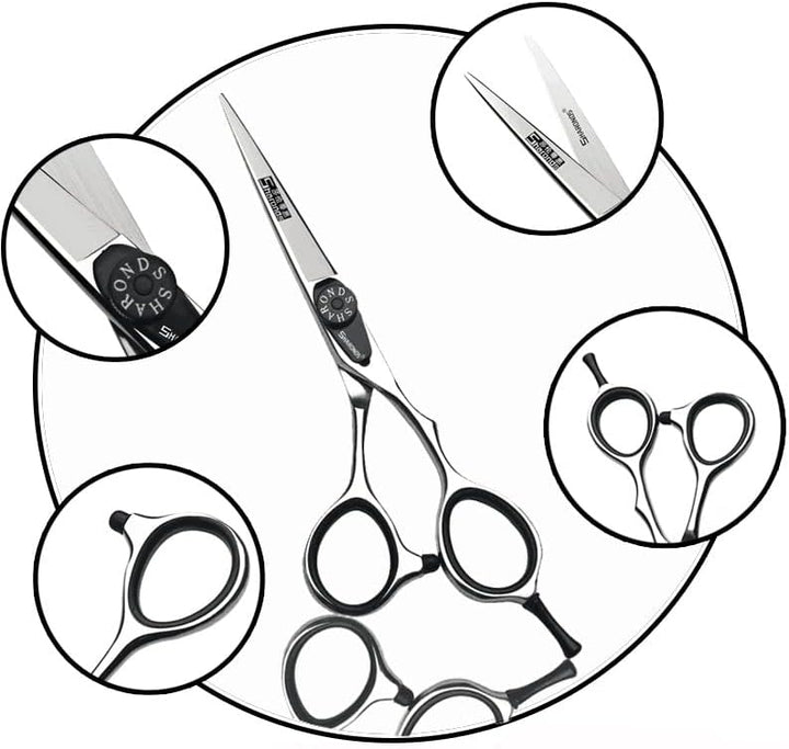 5,5/6 Zoll japanischer 440C Laser Haarschneidesalon professioneller Friseur Ausdünnung Haarschnitte