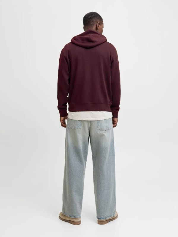 JACK &amp; JONES Herren Hoodie Kapuzenpullover JJESTAR JJ Sweat Hood - Relaxed Fit XS Port Royale, XS Po
