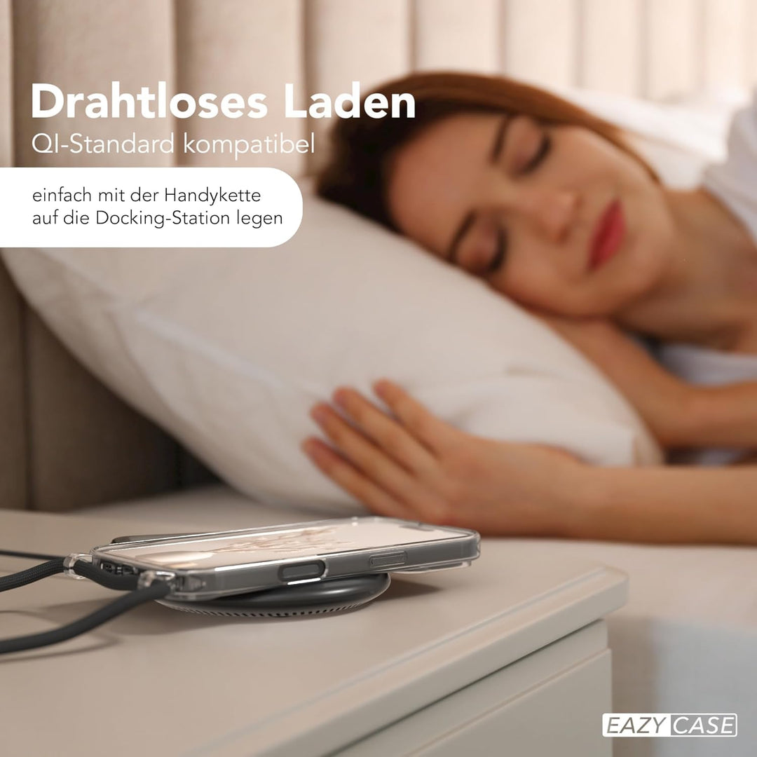 EAZY CASE - Handykette kompatibel mit iPhone 16 Kette zum Umhängen Stossfest Handyhülle für Apple iP