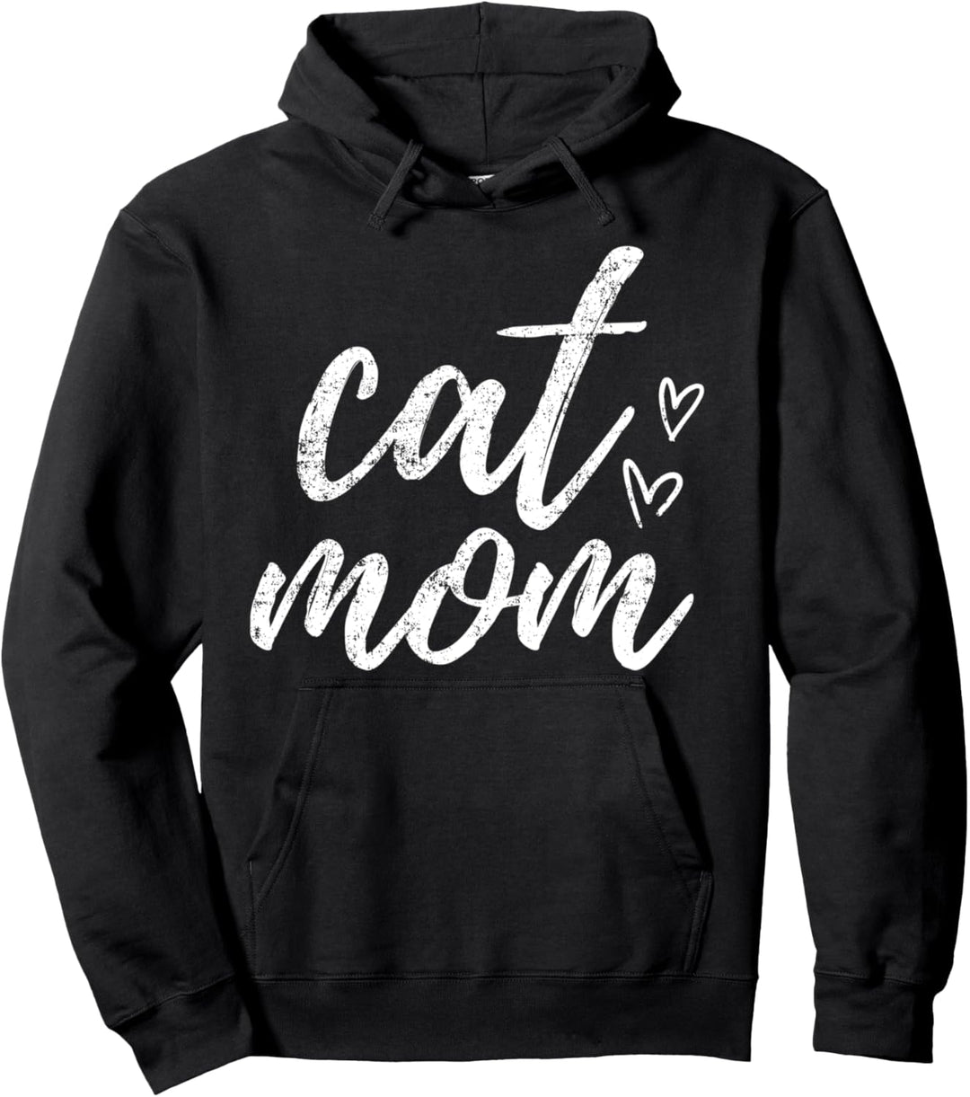 Cat Mom Katzenmama Katzen Babykatze Cat Pullover Hoodie