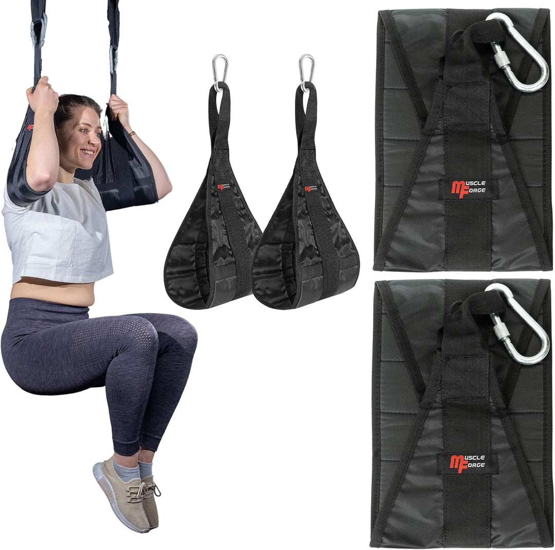 MuscleForge® Bauchmuskelschlaufen für ABS-Muskeltraining, Armschlaufen für Bauchtraining, AB Straps