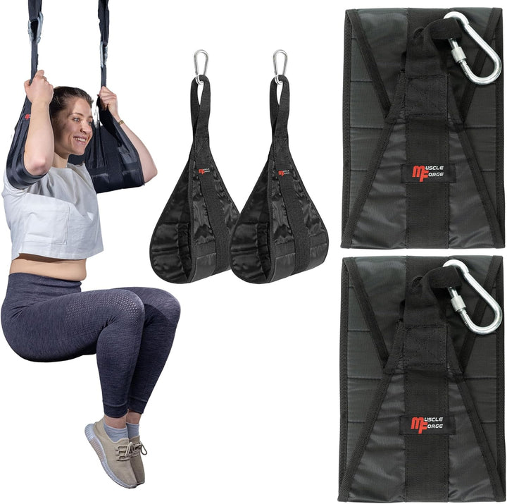 MuscleForge® Bauchmuskelschlaufen für ABS-Muskeltraining, Armschlaufen für Bauchtraining, AB Straps