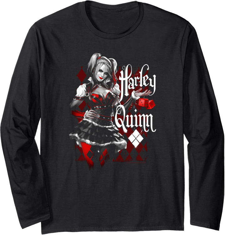 Batman: Arkham Knight Harley Quinn Dice Langarmshirt