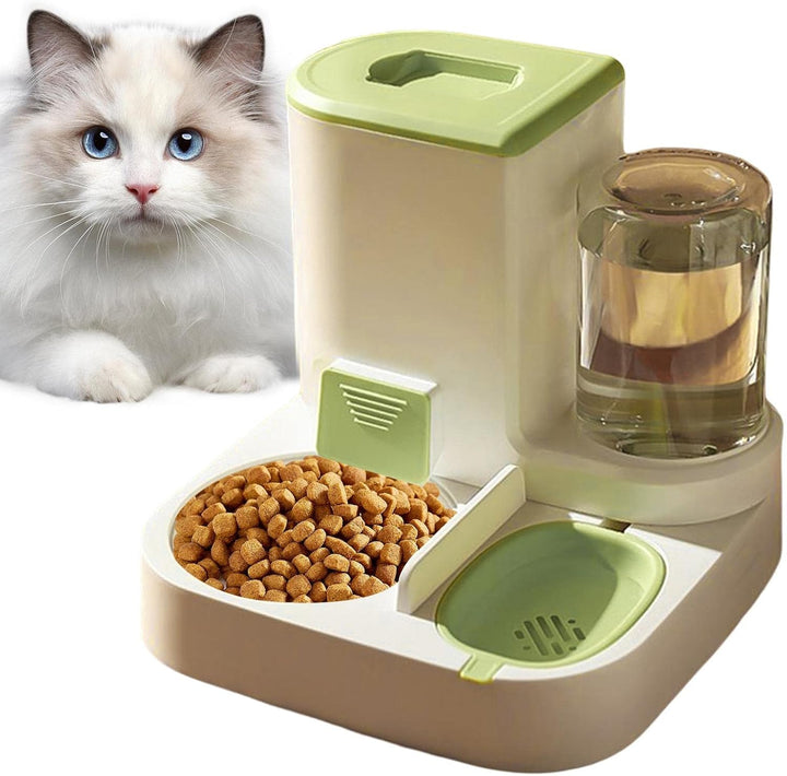 Automatisches Futter Und Wasserspender, 2 In 1 Haustier Futter Und Tränke, Katzen Wasserspender, Aut