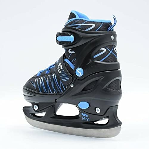 SMJ sport Kinder 2IN1 Inlineskates Schlittschuhe Verstellbar Inliner ABEC7 Jack 38-41, 38-41