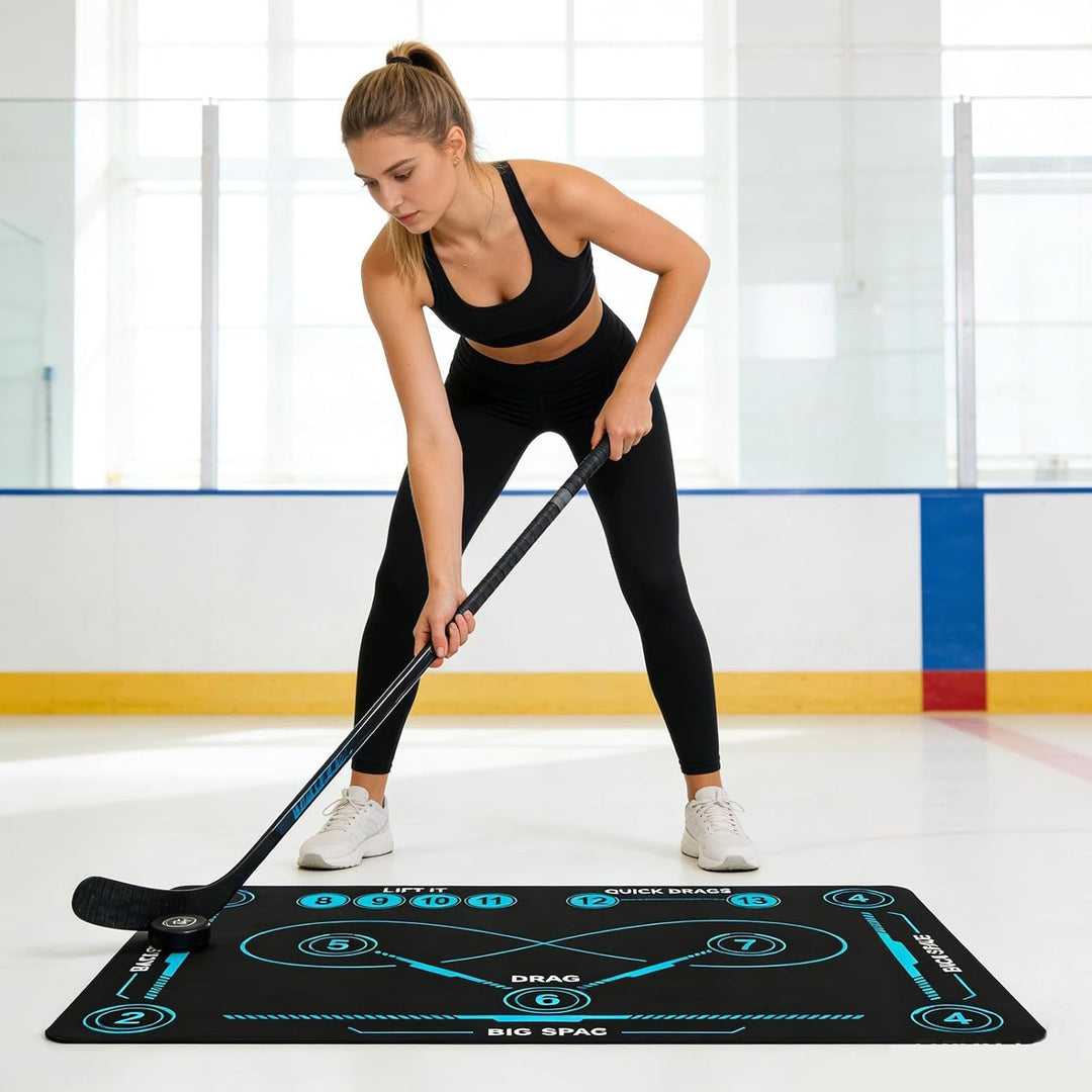 Feldhockey Trainingsmatte, Eishockey Training rutschfest, 50 * 80cm Hockey Matte, Ballkontrolle Übun