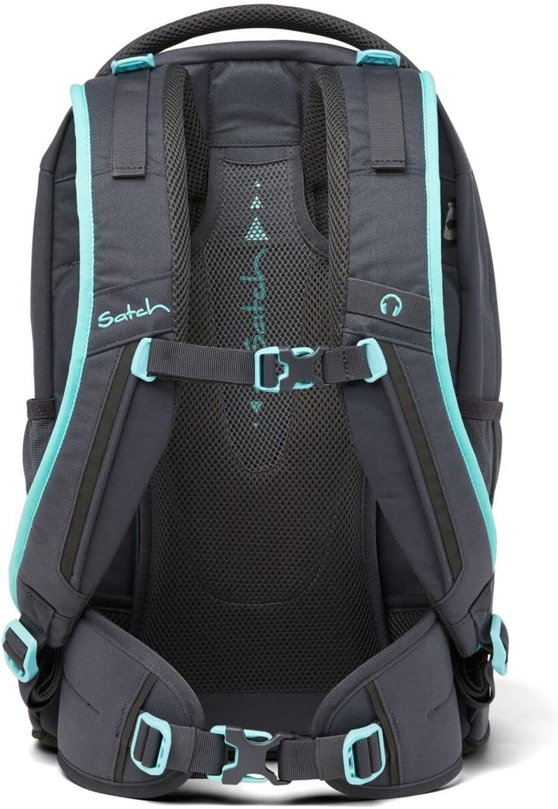 satch Pack Schulrucksack Set 3tlg. mit Sporttasche und Schlamperbox Mint Phantom