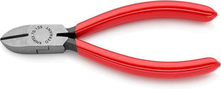 KNIPEX Seitenschneider schwarz atramentiert mit Kunststoff überzogen 125 mm, 70 01 125 Griffe mit Ku