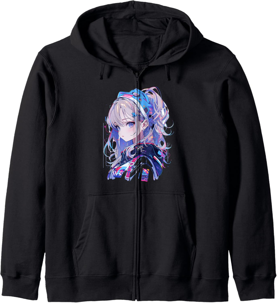 Manga Anime Ästhetische Cyberpunk Techwear Harajuku Kapuzenjacke