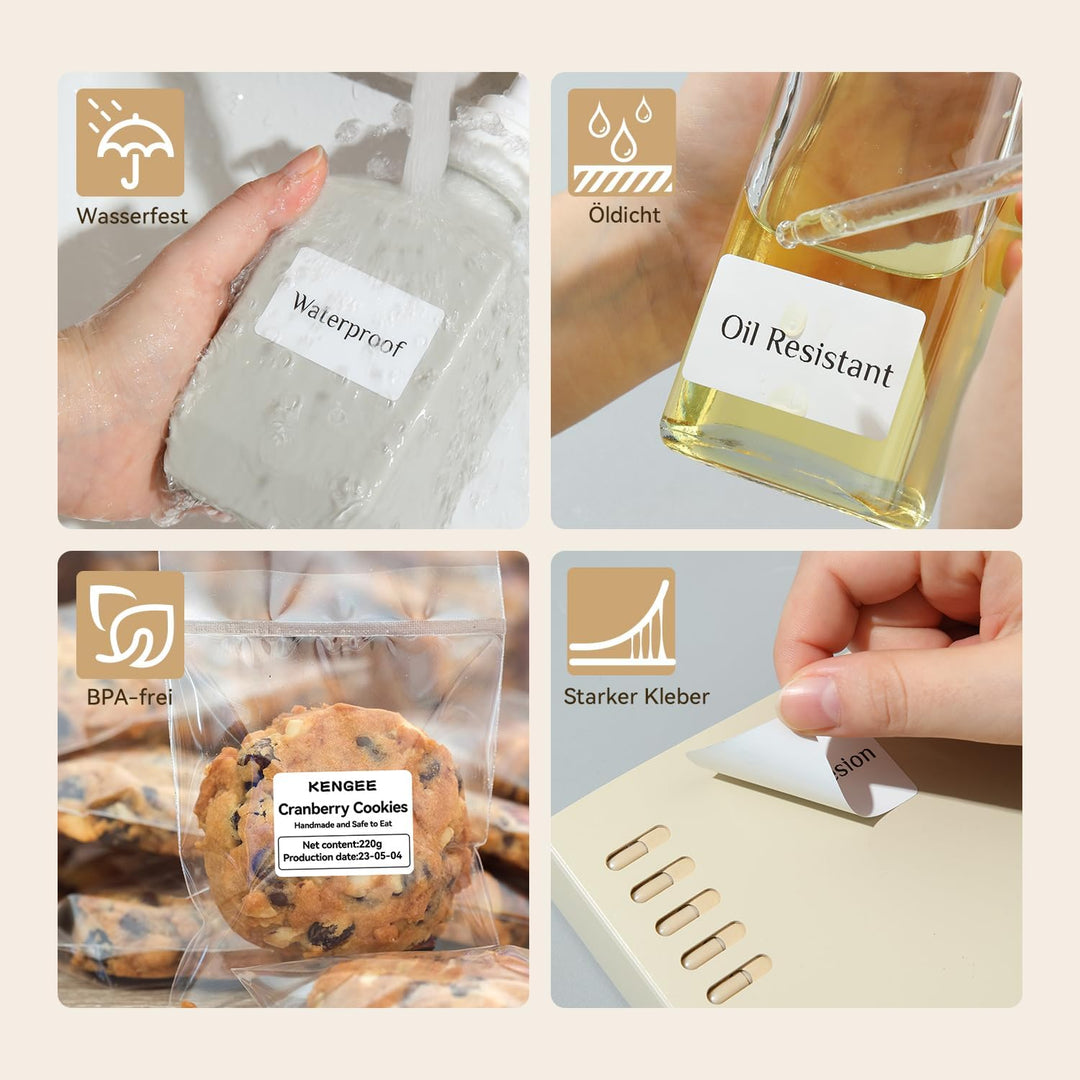 NIIMBOT Etiketten Selbstklebender Etikettenband für B1 / B21 / B3S Etikettendrucker, 50 x 30mm 230 E