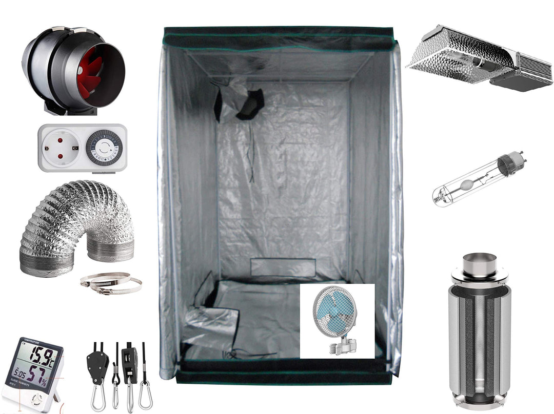 Growbox Komplettset 315 W CMH 100x100x200cm VSG AKF Growzelt (315 W CMH), 315 W CMH