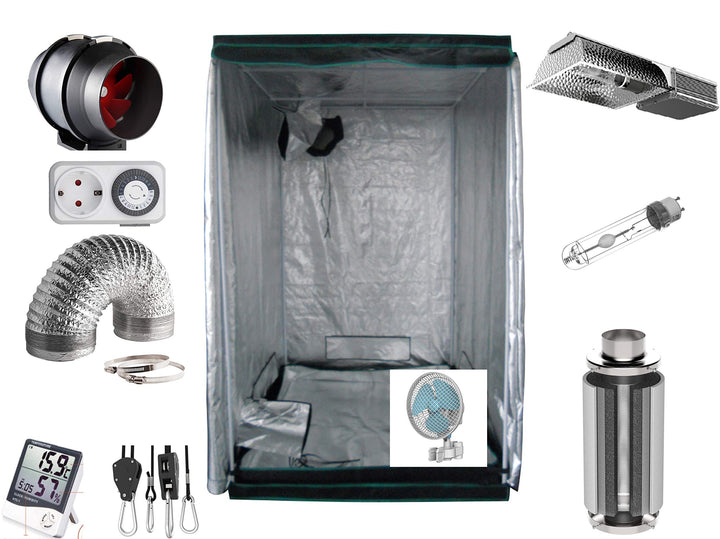 Growbox Komplettset 315 W CMH 100x100x200cm VSG AKF Growzelt (315 W CMH), 315 W CMH