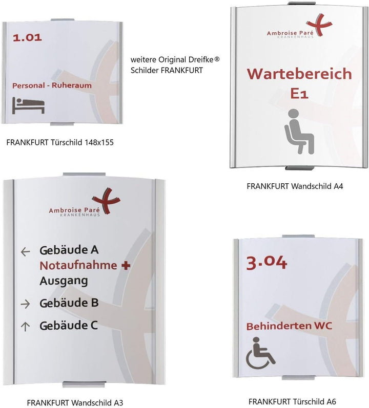 GALERIE Türschild | 150x150 mm | 2 Scheiben ESG Glas | 4x Edelstahl Halter | Türschild Büro | Bürosc